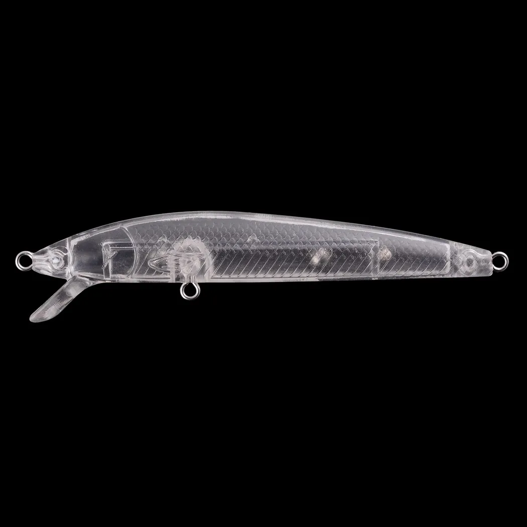 

20pc Minnow Blank Fishing Lure 10cm Floating Unpainted Aritificial Wobblers Crankbait Hard Lures Plastic Fishing Tackle Hook