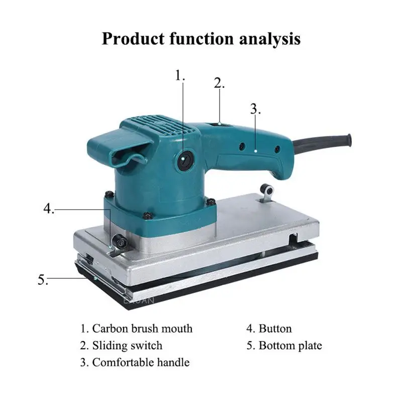 

Sandpaper machine putty wall flat sanding machine woodworking small hand-held electric polishing and sanding tools