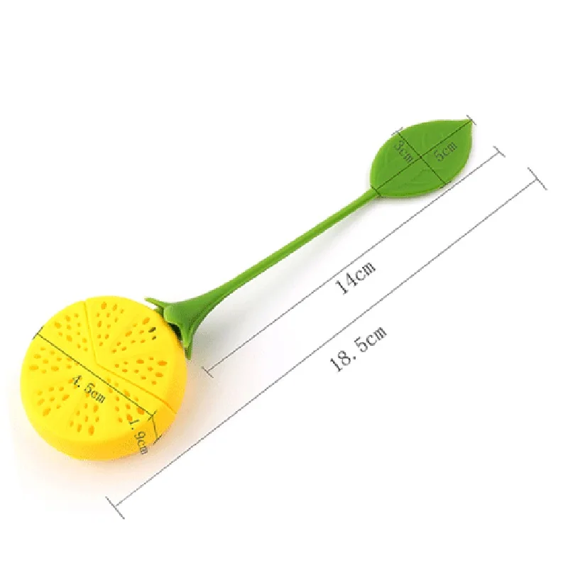 

Tea Infuser Lemon Shape Loose Tea-leaf Infuser Strainer For Tea Pot For You Brew Teas Infusers Food-grade Silicone Sieve Filter