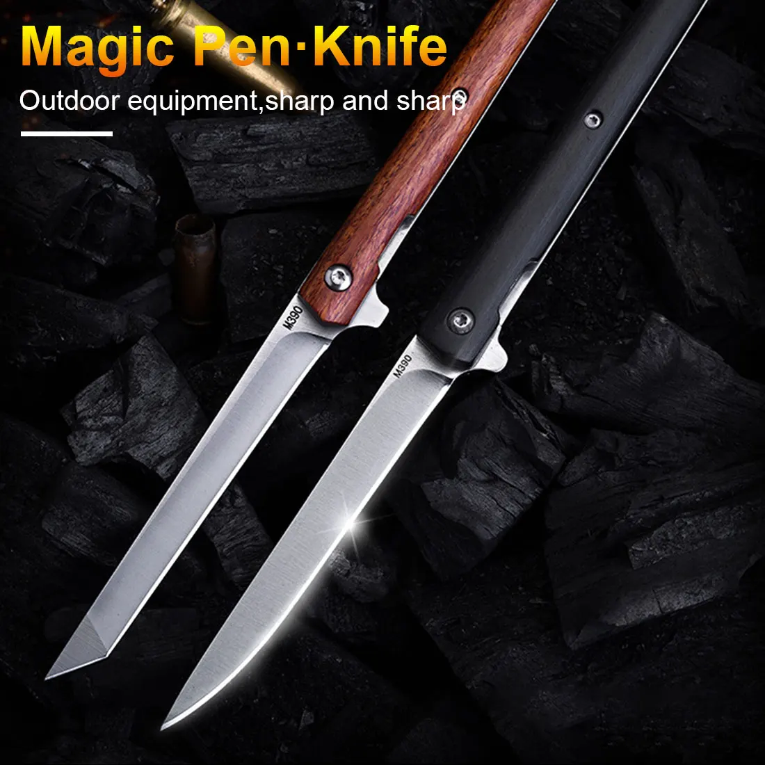 

M390 Blade Folding knife Quick Opening Tactical Knife Self Pocket Defense High Hardness Fruit Knife EDC Tools 2021 Hot Selling