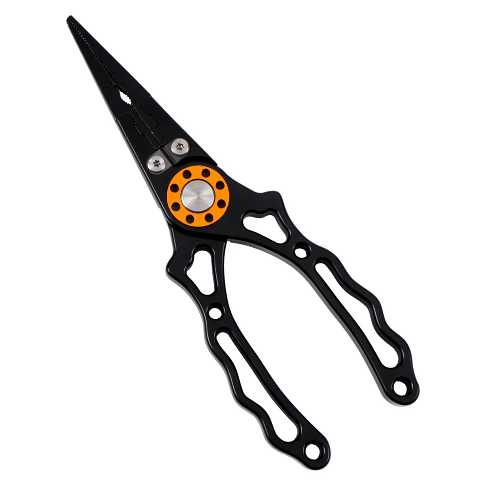 

Fish Holder Hook Aluminum Open Loop Fishing Pliers Remover Braid Cutters With Sheath And Lanyard Missed Rope Split Ring