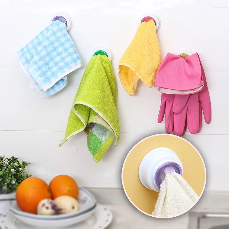 

Wash Cloth Clip Holder Dishclout Storage Rack Bathroom Kitchen Storage Hand Towel Racks Clips Promotion