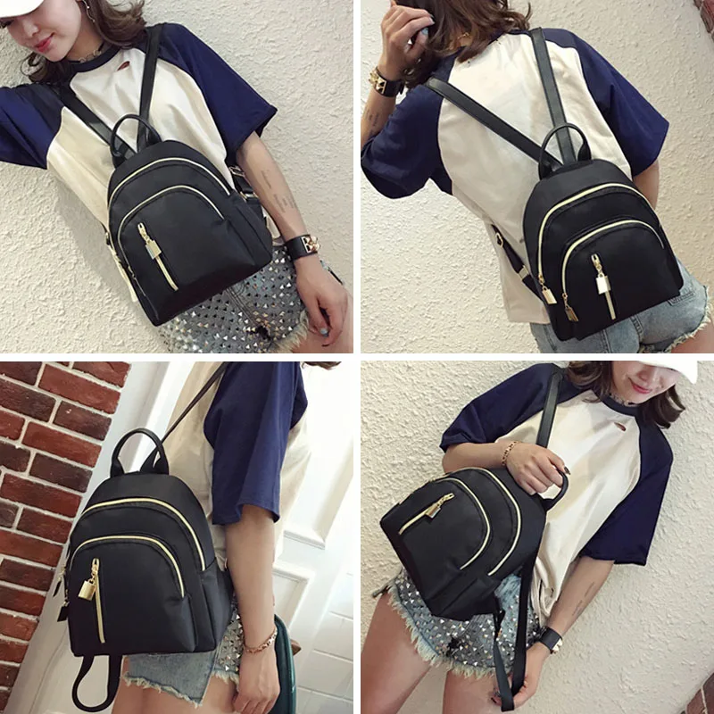 

Women Travel Backpack Oxford Cloth Zipper Shoulder Bag Casual Mini Backpacks NYZ Shop