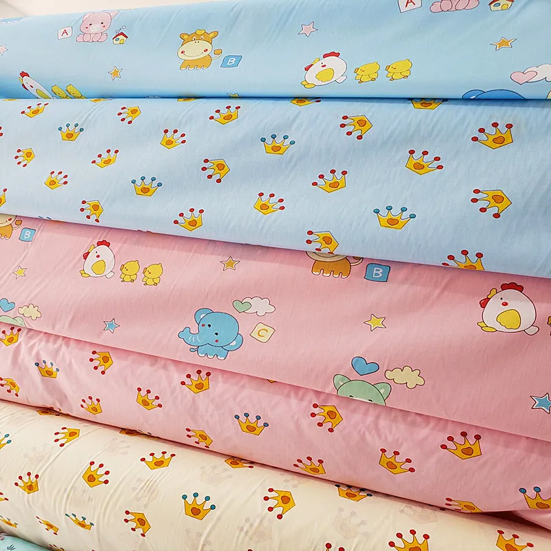 

Cartoon Children's Bedding Three-piece Cotton Printed Cloth Handmade DIY Tablecloth Cotton Cloth 1.6 Width