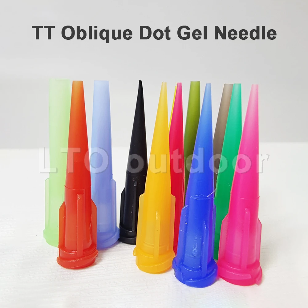 100 Pcs Plastic Threaded Mouth Dispensing Needle Flux Welding Tool Suitable for All Glue Dispensing Needles