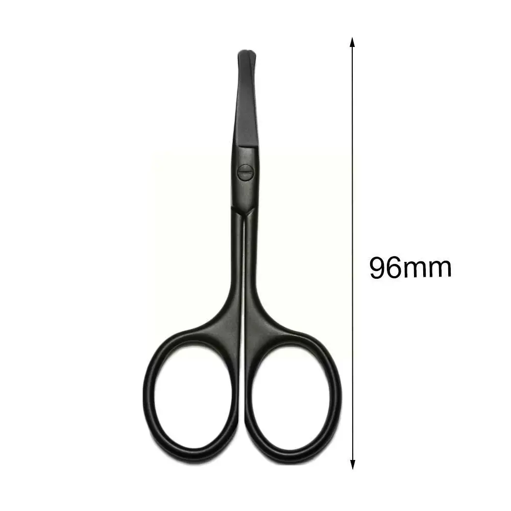 

Mini Portable Curled Mustache Nose Ear Hair Remover Cutting Tips Safety Trimmer Safety Scissor Black/silver/gold S5H3