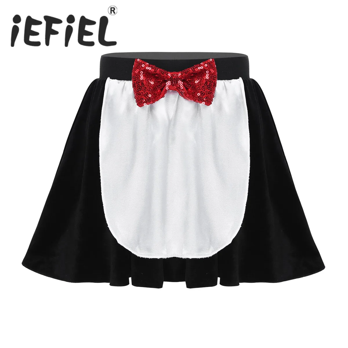 Детский костюм для танцев с пингвином девочек бархатная юбка солнышко блестками