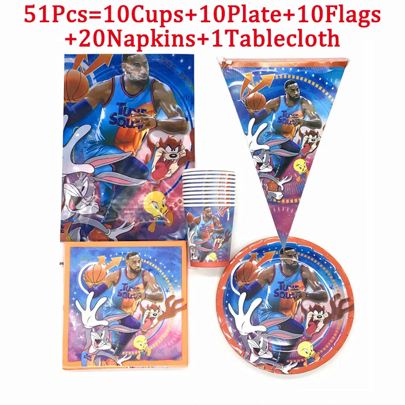 Украшения на день рождения с изображением космоса баннер синие тарелки для