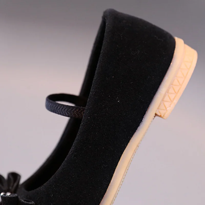 Новинка 2022 Осенняя обувь для принцесс детская модная однотонная с