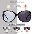 Очки солнцезащитные женские фотохромные, винтажные поляризационные модные солнечные очки кошачий глаз с защитой UV400, 2020