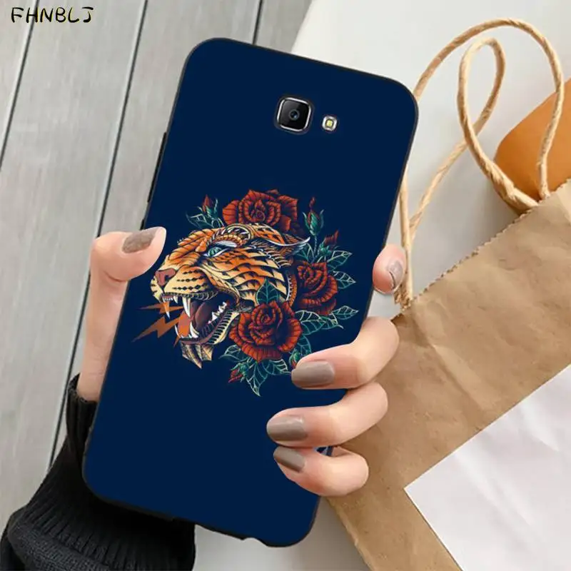 FHNBLJ Тигр Леопардовый принт пантера DIY Роскошный чехол для телефона Samsung J4 PLUS J7PRO J5