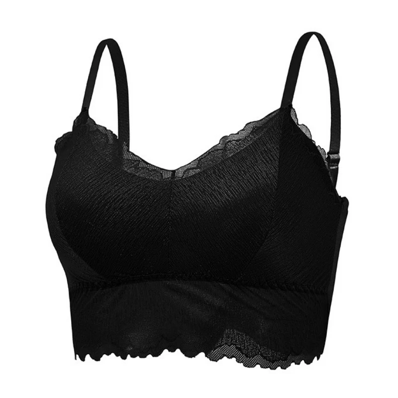 

Women Lingeries Sexy Push Up Bralette Female Tops Wireless Lace Bra Padded Fitness Bras Underwear