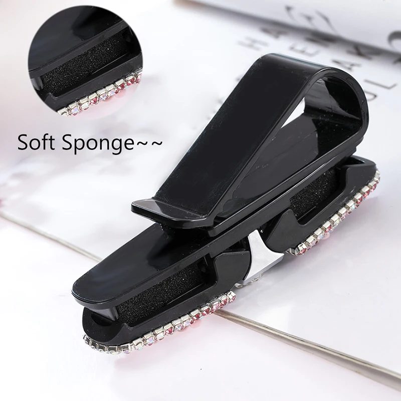 Блестящие автомобильные держатели для солнцезащитных очков зажим