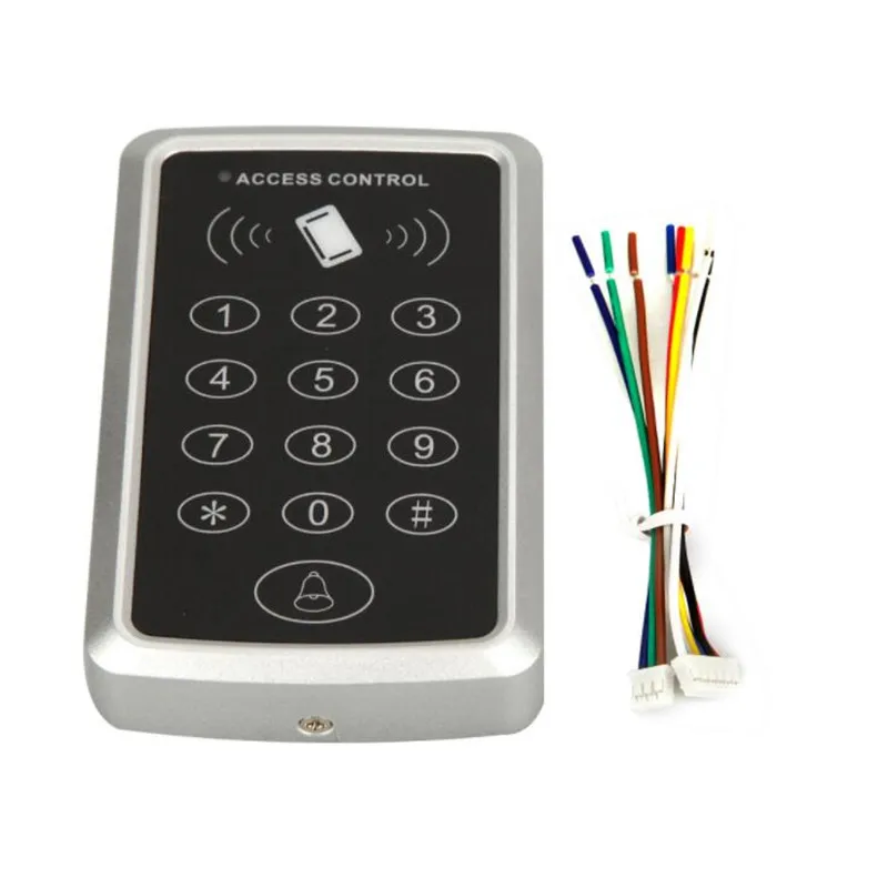 125khz rfid access control keypad em card reader for door access control system lock free global shipping