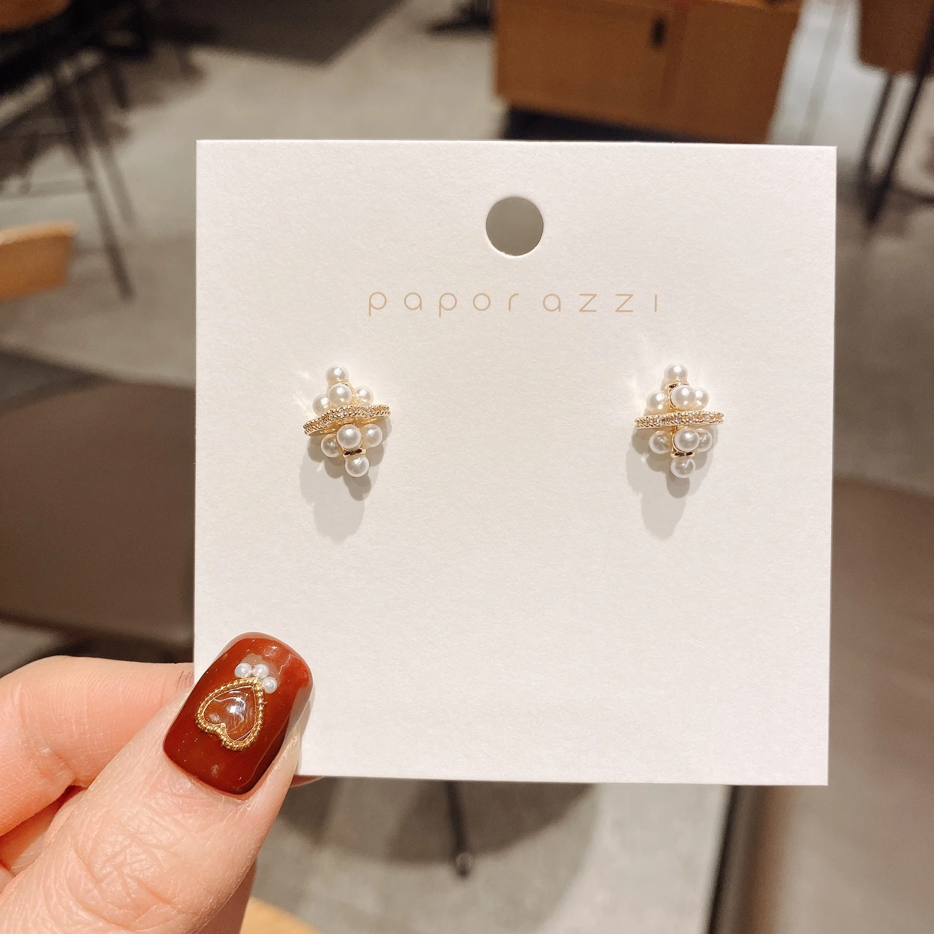 

S925 Серебряные игольчатые корейские летние новые стильные серьги модные маленькие искусственные Простые повседневные универсальные серьг...