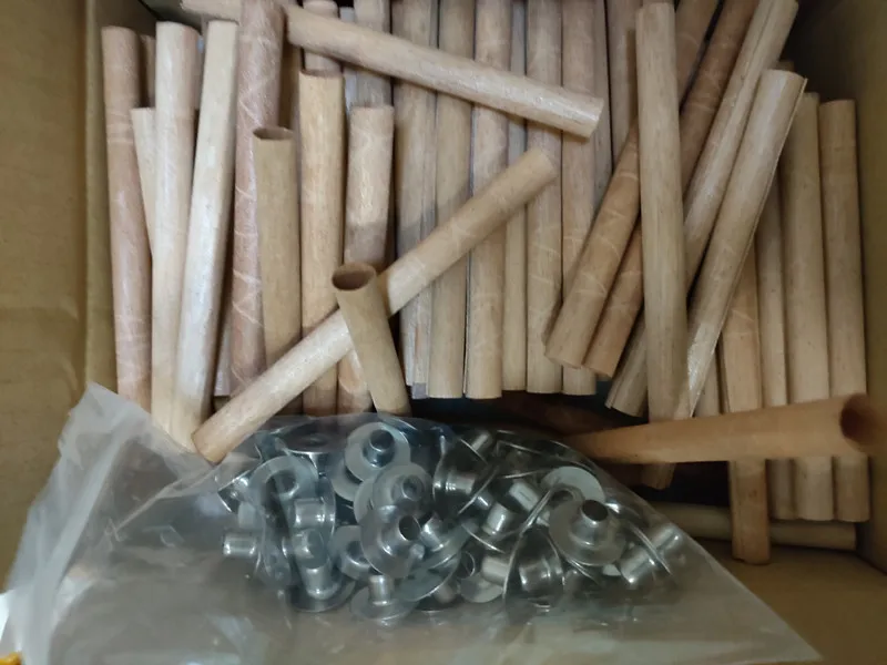 100 шт. деревянные свечи фитили круглые трубки бездымные сердечники свечей замена