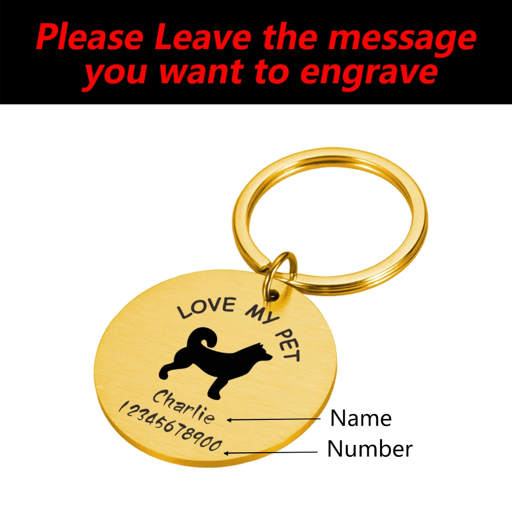 Идентификационная бирка для собак персонализированная идентификационная кошек