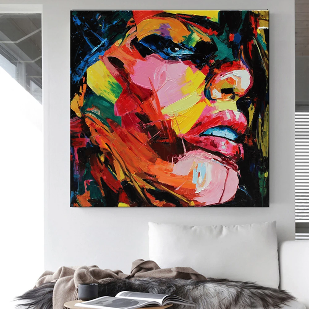 Современные настенные художественные сексуальные красные губы горячие женские