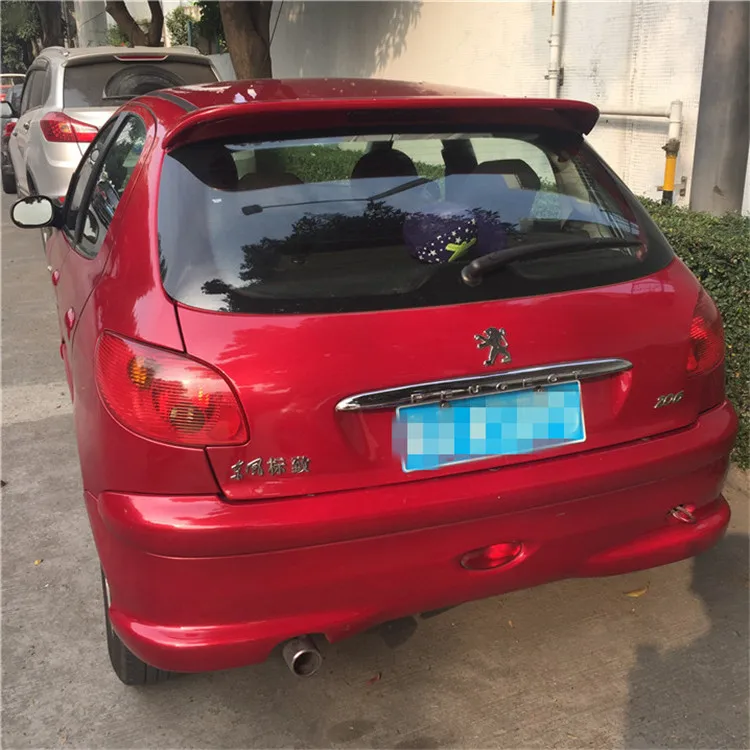 Спойлер для Peugeot 206 2006 2013 спойлер WXK из АБС пластика цветной задний автомобильного