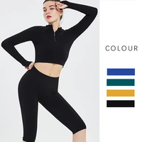 2021new seamless sport set women tracksuit crop top t shirt bra leggings sportwear workout outfit fitness clothing yoga gym suit