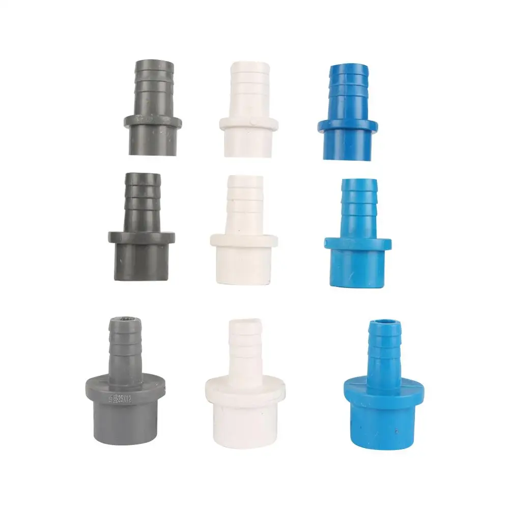 

2Pcs PVC 25mm to 12/16/20mm Pagoda Joints Garden Irrigation Fittings Water Pipe Connectors Aquarium Tank Tools Fountain Adapter