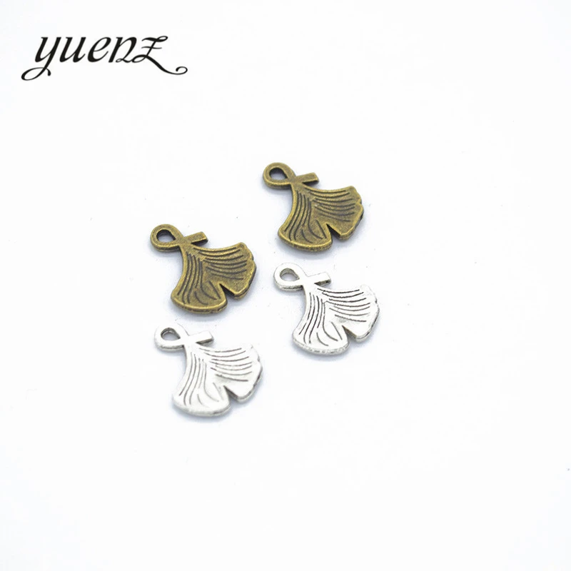 

Подвески YuenZ из серебра подвеска "лист дерева" пробы, 2 цвета, 15 х13 мм, 20 шт., Q317