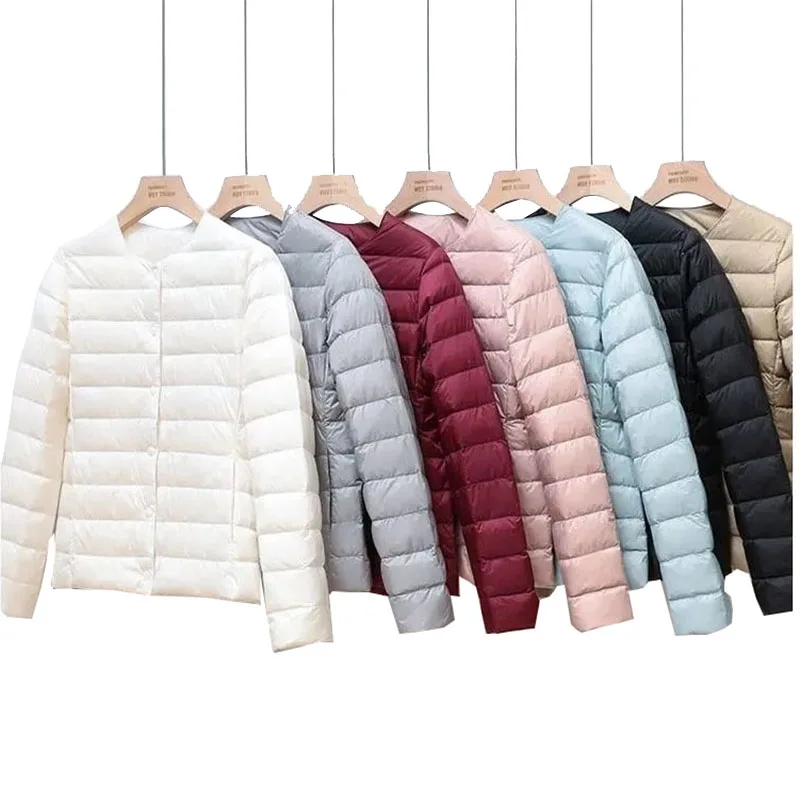 

Portable Ultralight Down Vest Women Large size Single-breasted Sleeveles Women Duck Down Waistcoat Puffy Padded Warm Vest Jacket