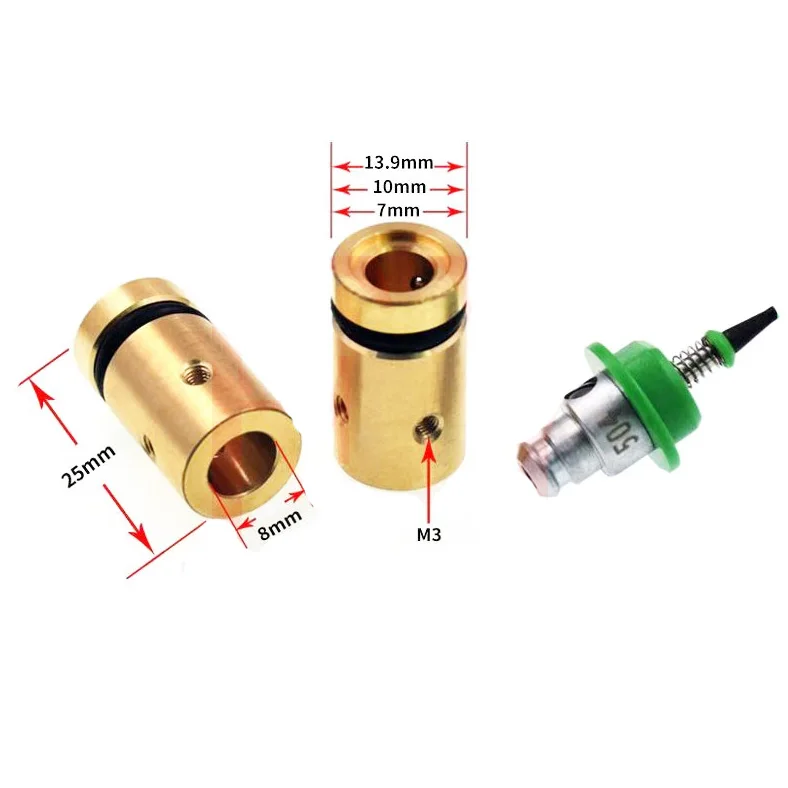 25mm connector SMT DIY монтажный разъем JUKI шаговый двигатель Двойной Вал Поворотный Шарнир 503 504 сопла палочки и место машина - Цвет: 25mm connector