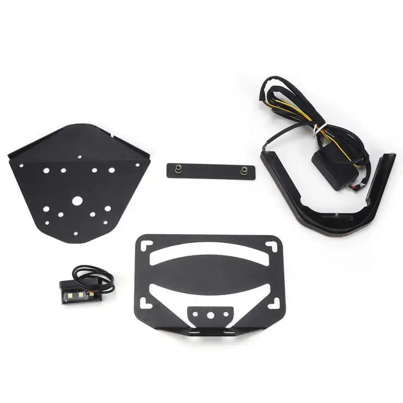 

Tail License Plate Mount Motorcycle License Plate Holder Stylish with Lamp for Motorbike