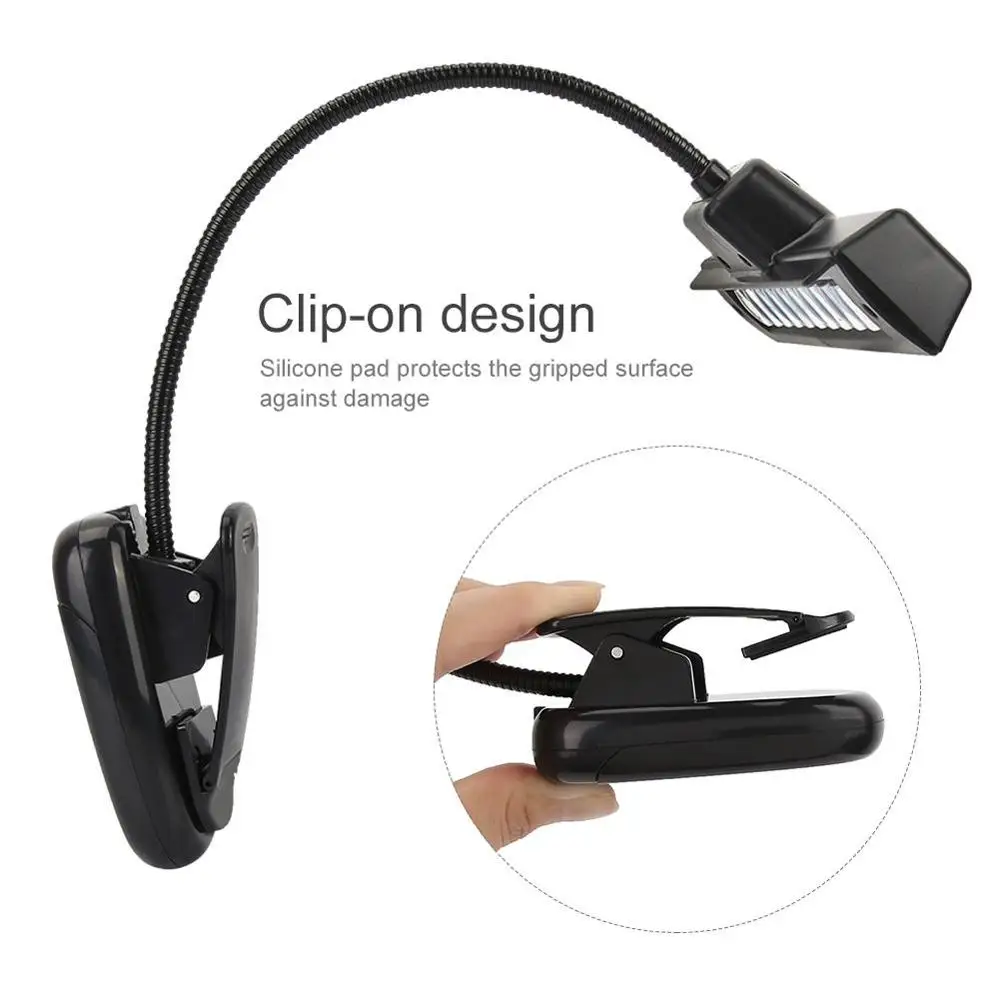 Портативный Гибкий сгибаемый 10 Светодиодный светильник для оркестра пианино