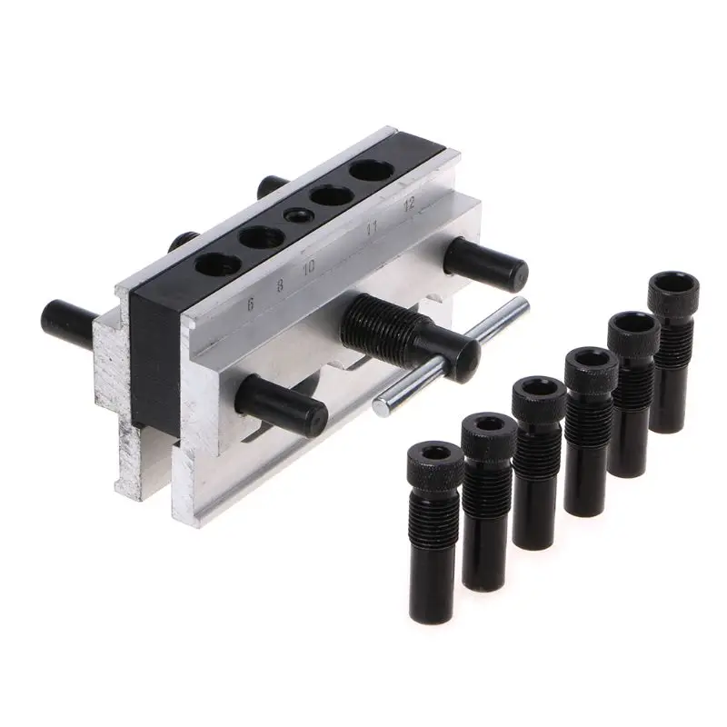 

Self Centering Doweling Jig Kit With 1/4'' 3/8'' 5/16'' Drive Adapter Drill Guide Wood Jointing Drilling Hole Woodworking Joints