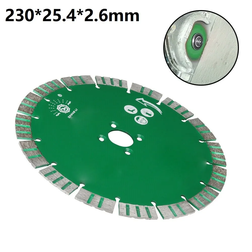 

9 Inch 230mm Diamond Saw Blade Cutting Wheel Disc Segmented Rim Circle Blades For Concrete Marble Tile 25.4mm Hole Cutting Disc