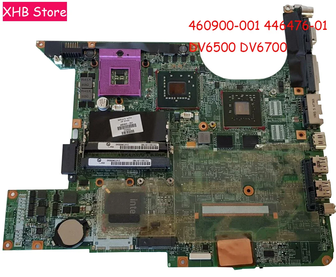 Бесплатный процессор 460900-001 446476-001 для ноутбука HP Pavilion DV6000 DV6500 DV6700 материнская