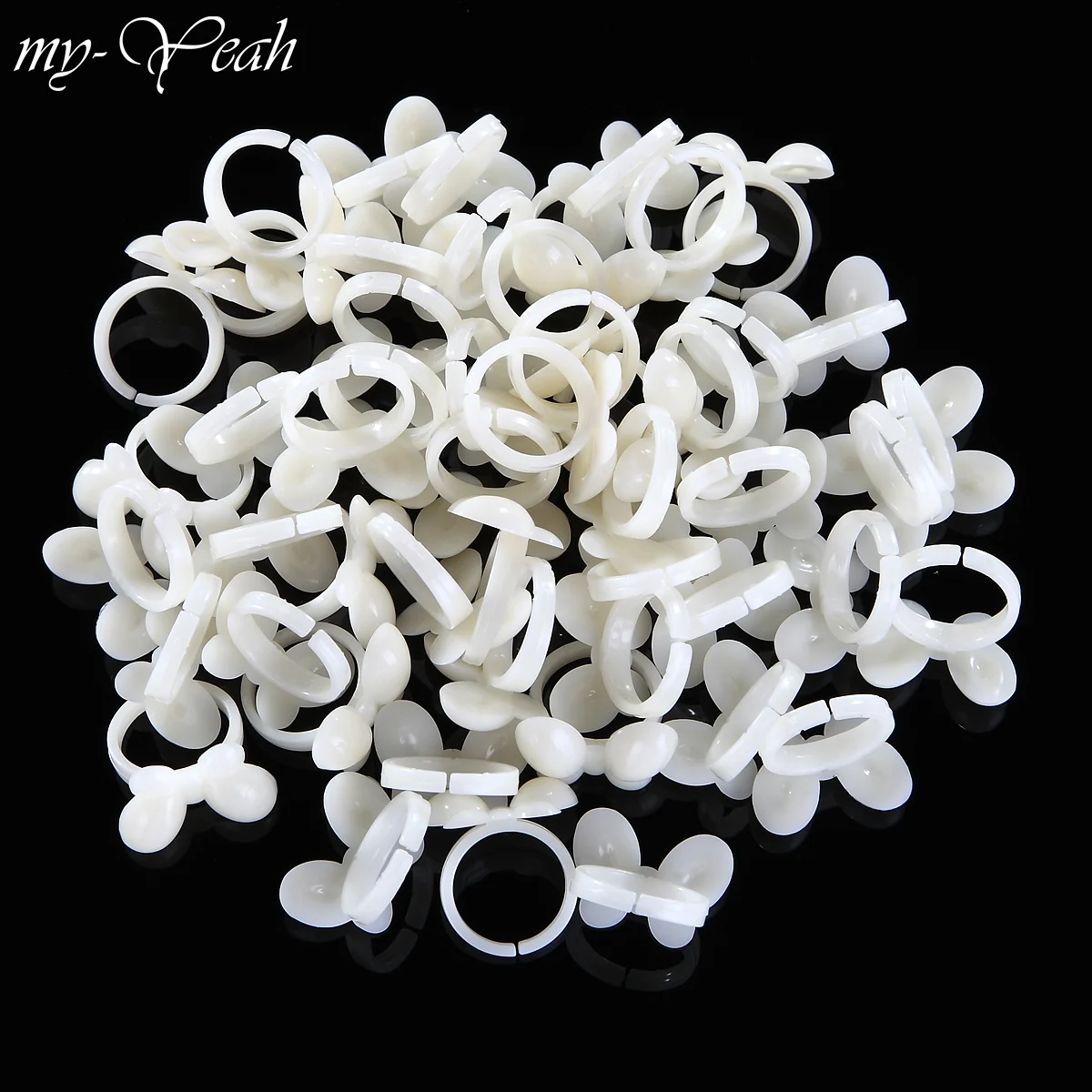 50 шт. УФ гель для дизайна ногтей лак цветной дисплей бабочка поддельное кольцо