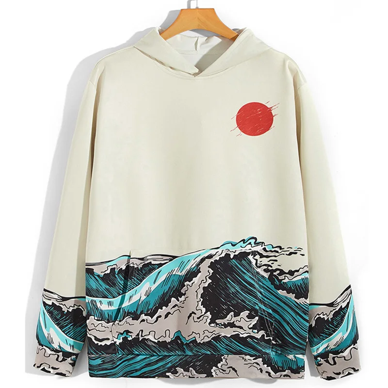 Толстовка мужская с капюшоном свитшот длинным рукавом худи в стиле Харадзюку