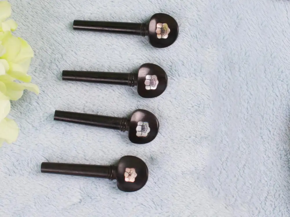 4 шт. колышки для скрипки из эбенового дерева|Детали и аксессуары скрипок| |