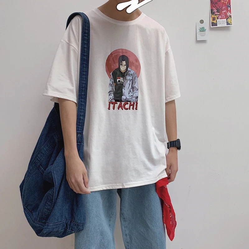 2019 Лето аниме фигура с буквами печать легко круглый вырез короткий рукав T bity Will