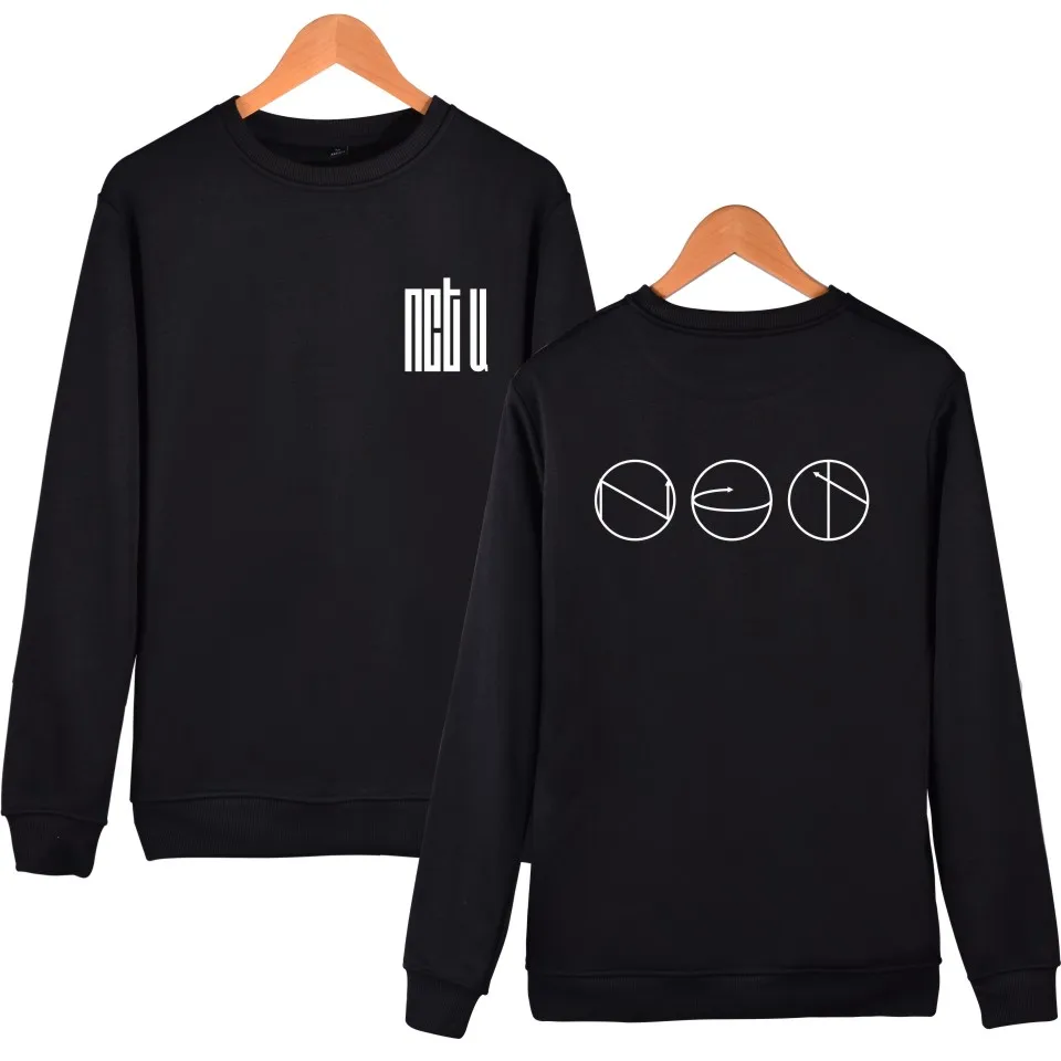 KPOP NCT U Hoodies Women Album Member Name Print Hip Hop Pink Sweatshirt Pullover Cotton Hoodie Sudaderas Black Plus Size | Женская