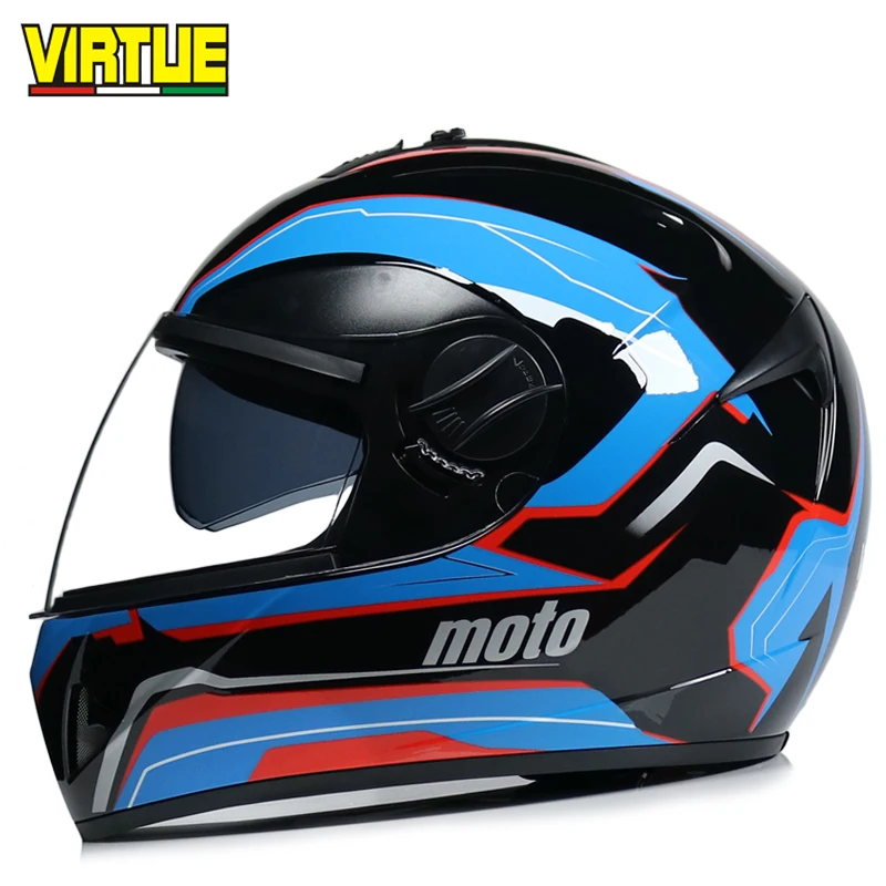 

Full Face Helmet Skull Pattern Motorcycle Helmet Safety with lens racing moto helmet casco capacete