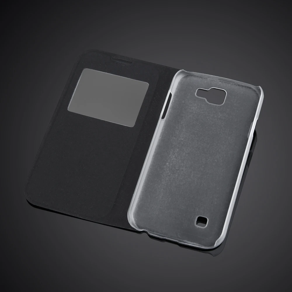 Luxury Flip Window Case For LG K3 Lte K100 K100DS LS450 4.5&quot Inches Protector PU Leather Cover | Мобильные телефоны и