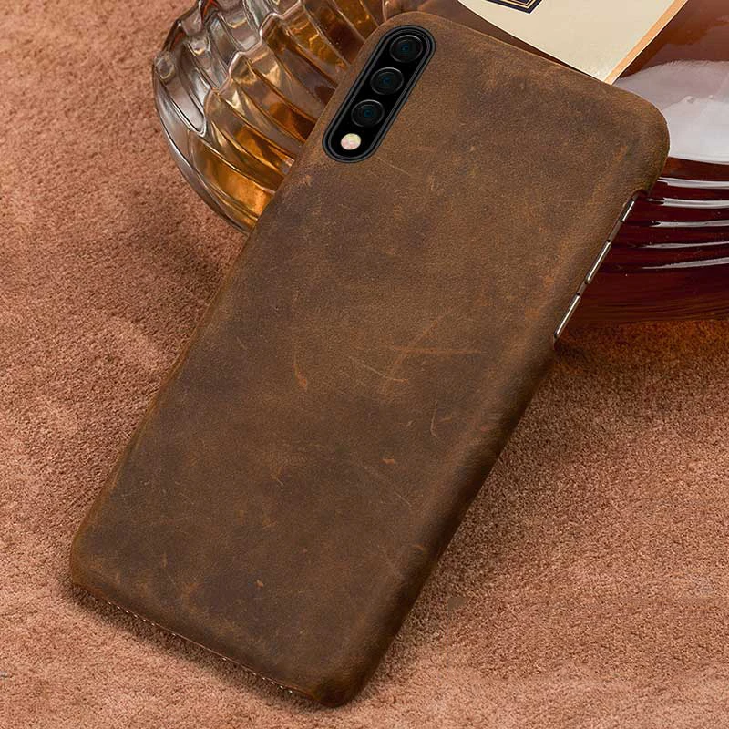 Vintage leather case For samsung Galaxy a50 a70 a51 a71 Genuine Leather retro back cover For samsung s21 ultra s20 note 20 plus