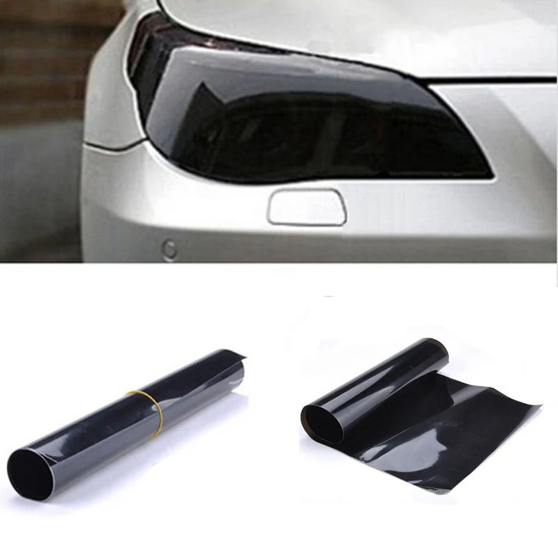 Auto car headlight rear light Color matte black back lamp glitter smoke Tint film wrap vinyl sticker Styling Accessories