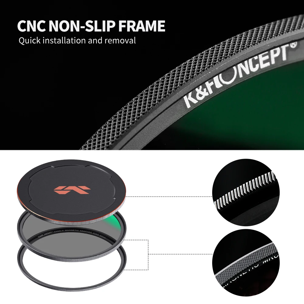 K & F Concept ND8 52 мм 58 67 72 82 серии Nano-X магнитный фильтр для объектива HD
