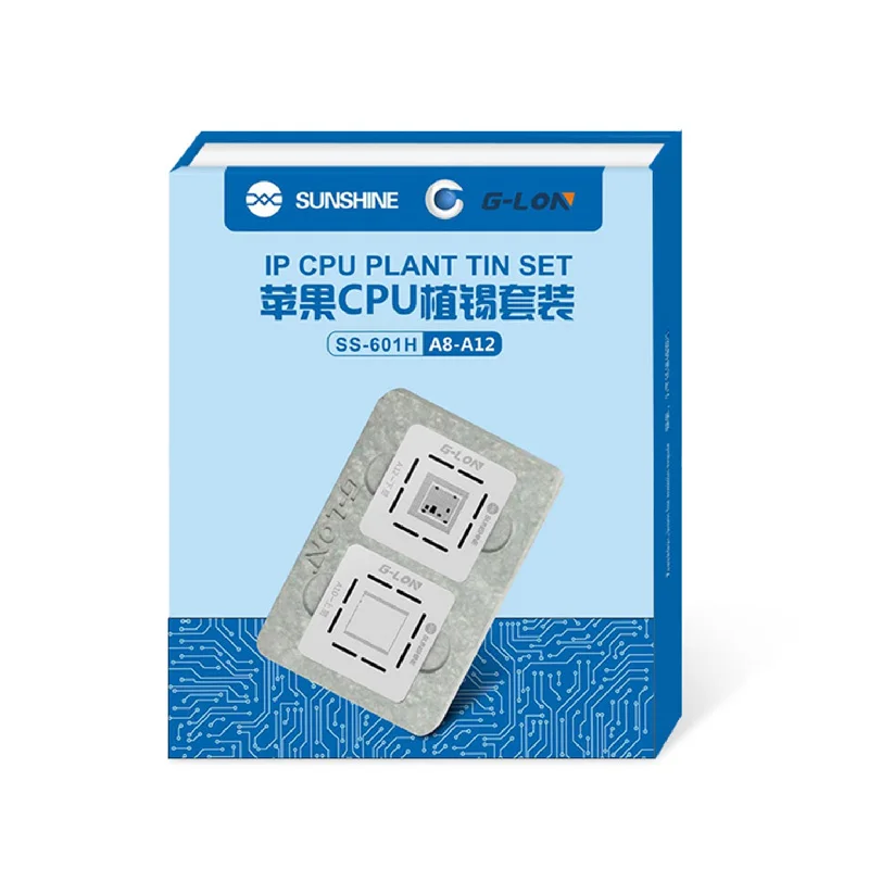 

G-Lon 601H Double Side Use Slot Position Motherboard BGA Reballing Stencil Plant Tin Platform For iPhone CPU A13 A12 A11 A10 A9