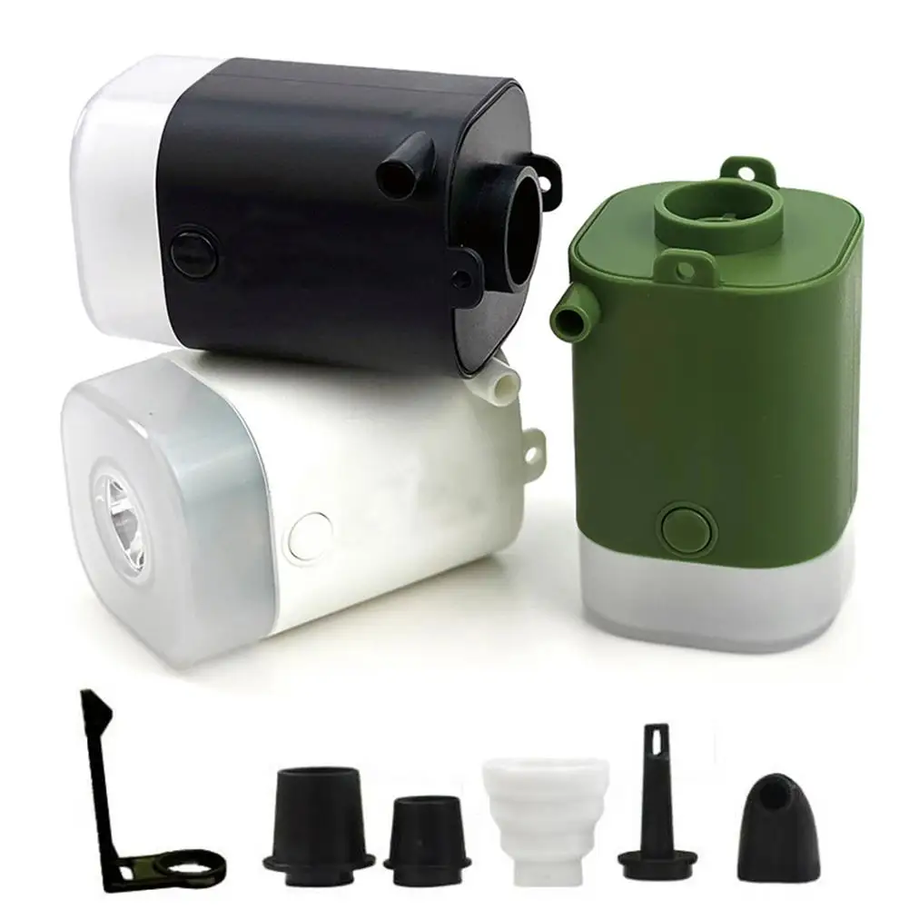 

Portable USB Rechargeable Mini Air Pump With 2000mAh Battery Outdoor Garden Air Pump With Night Light Lighting Tools White Pump