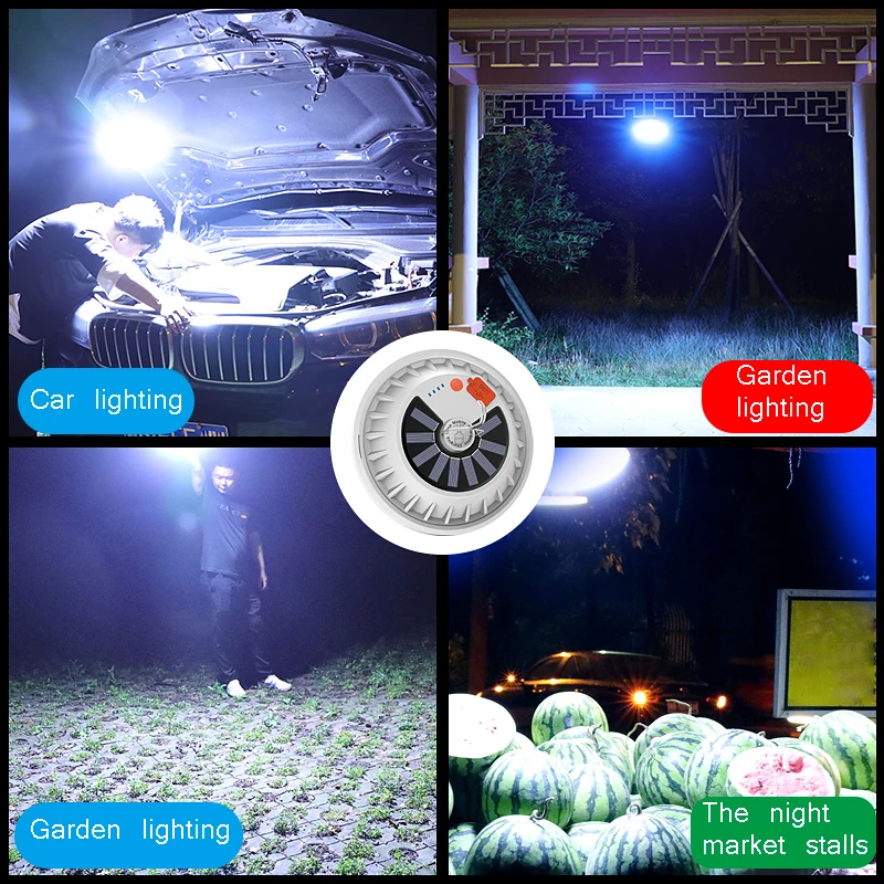 

Camp Lamp LED Camping Light USB Rechargeable Flashlight Dimmable Spotlight Work Light Waterproof Searchlight Emergency Torch