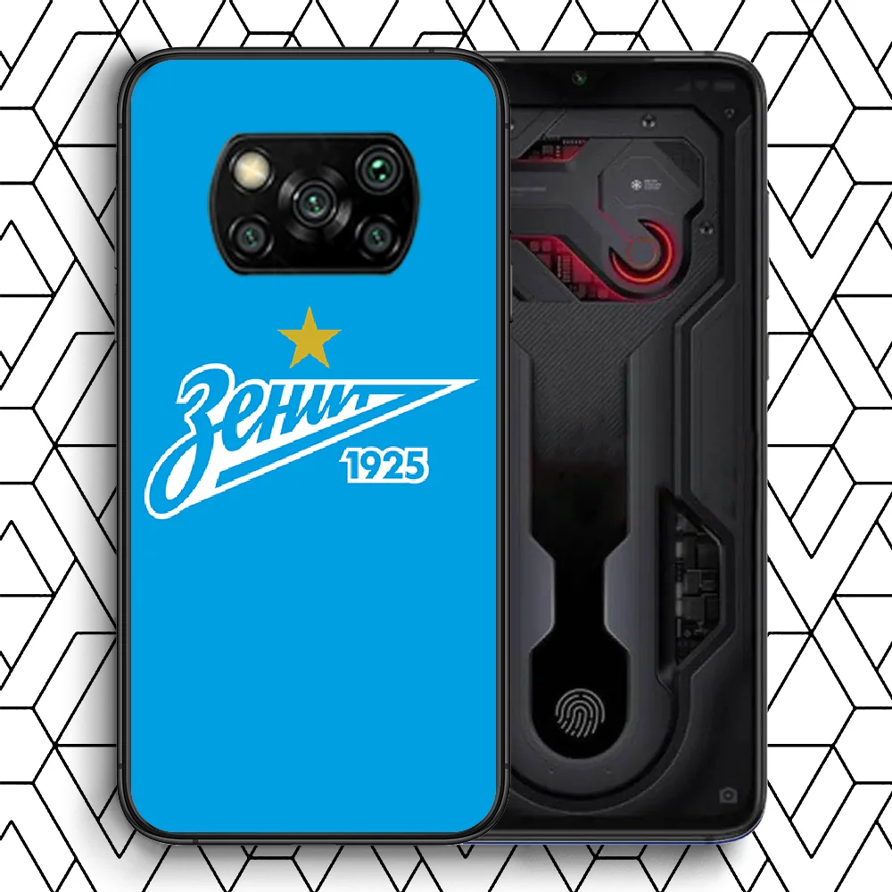 

FC Zenit Saint Phone case Cover Hull For Xiaomi Mi A2 A3 8 9 9T Note 10 Se Lite Pro black Cell Luxury Shell Silicone Etui Soft