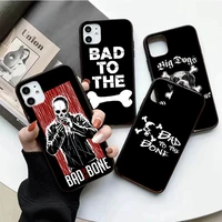 hard mobile cellphone shell bad to the bone for apple iphone xs 13 12 mini 11 pro max phone case se 6 6s 7 8 plus 5s x xr cover
