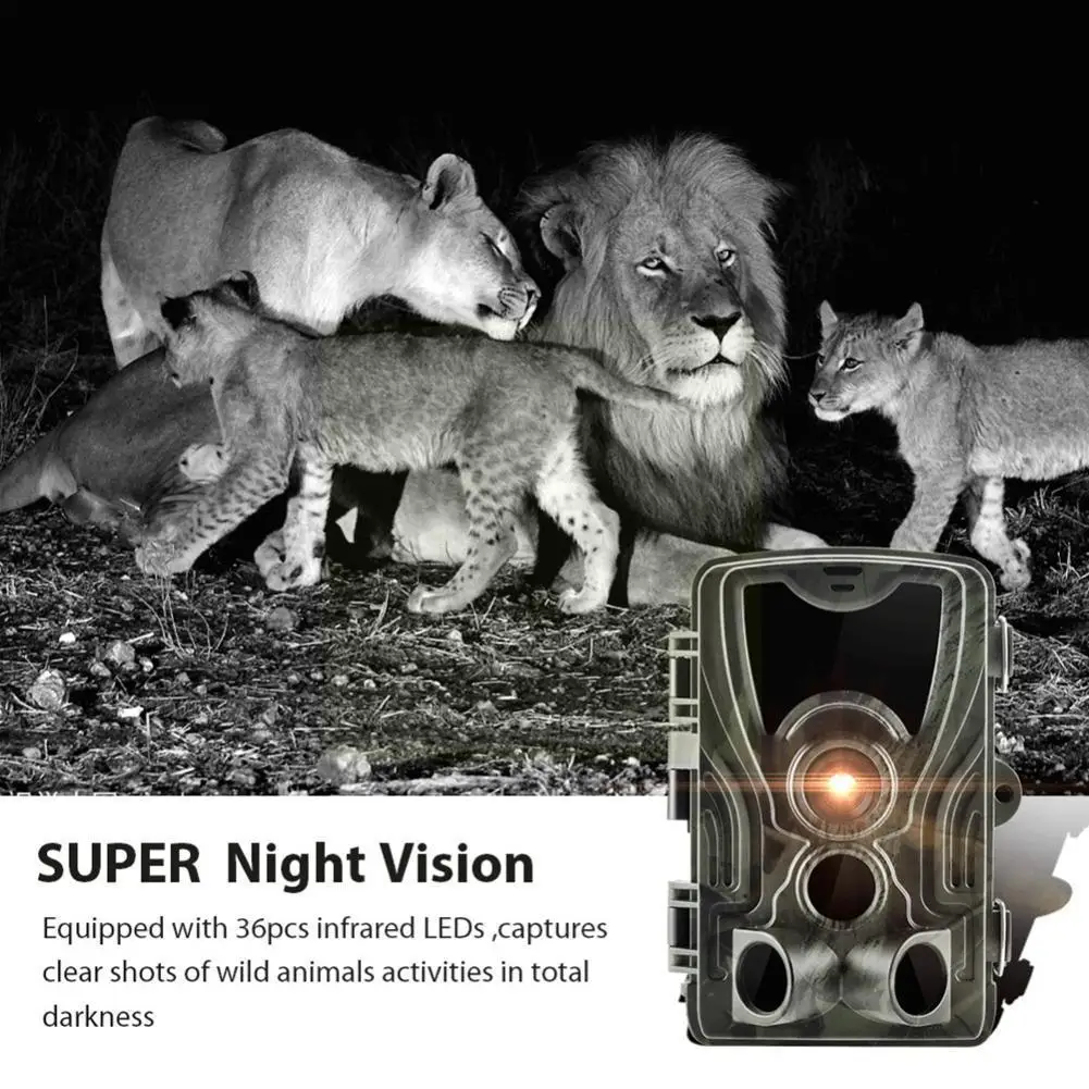 

Goujxcy Hc801 Hunting Camera 20mp Trail Camera Vga Camera Waterproof Forest Camera Night Photo 1080p Traps Wildlife R8t2