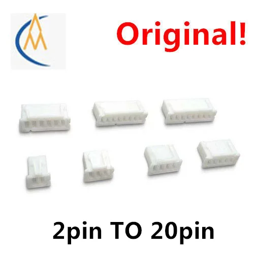 

100PCS Xh2.54 rubber case plug 2.54mm spacing 2p3p5p6p6p7p8p9p10p-20p connector